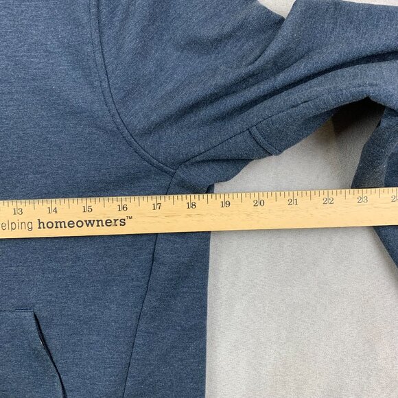 Lululemon Mens Sweater XS Blue Heather City Sweat Zip Hoodie Long Sleeve Stretch - Picture 4 of 7